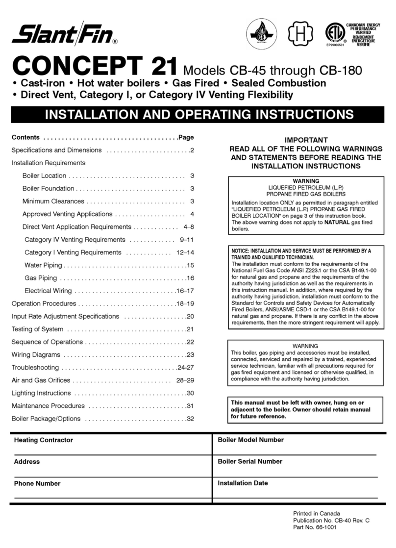 Slant/Fin CB-45 User manual