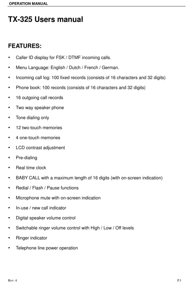 Brother TX-325 User manual