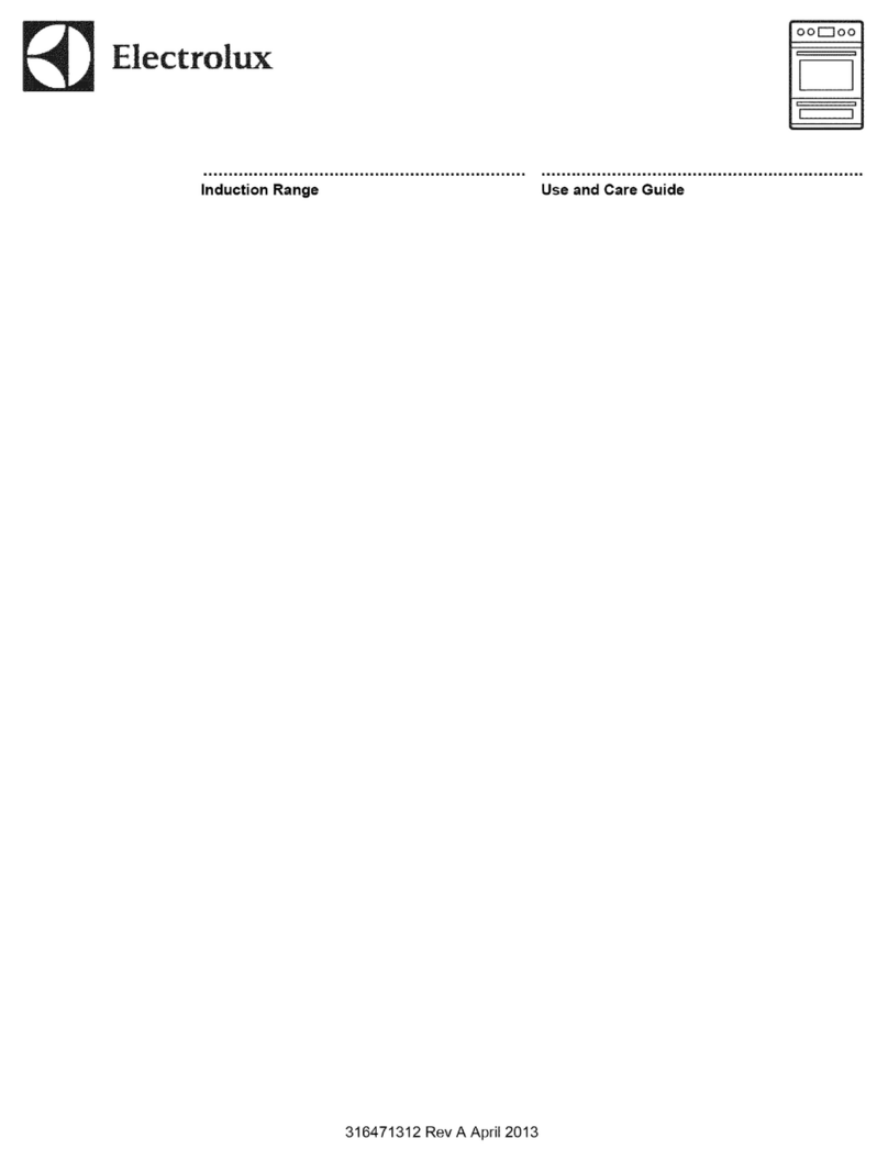 Electrolux Induction Range User manual