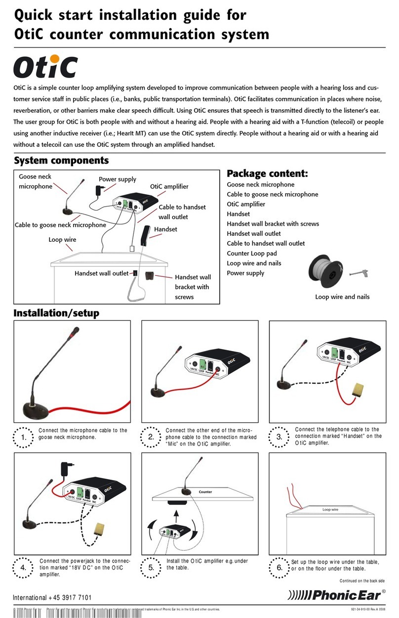 Phonic Ear OtiC Instruction Manual Phonic Ear OtiC Instruction Manual