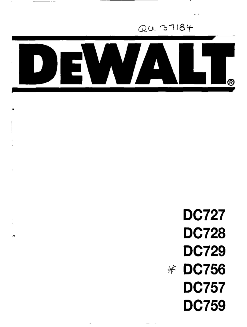 DeWalt DC727 User manual