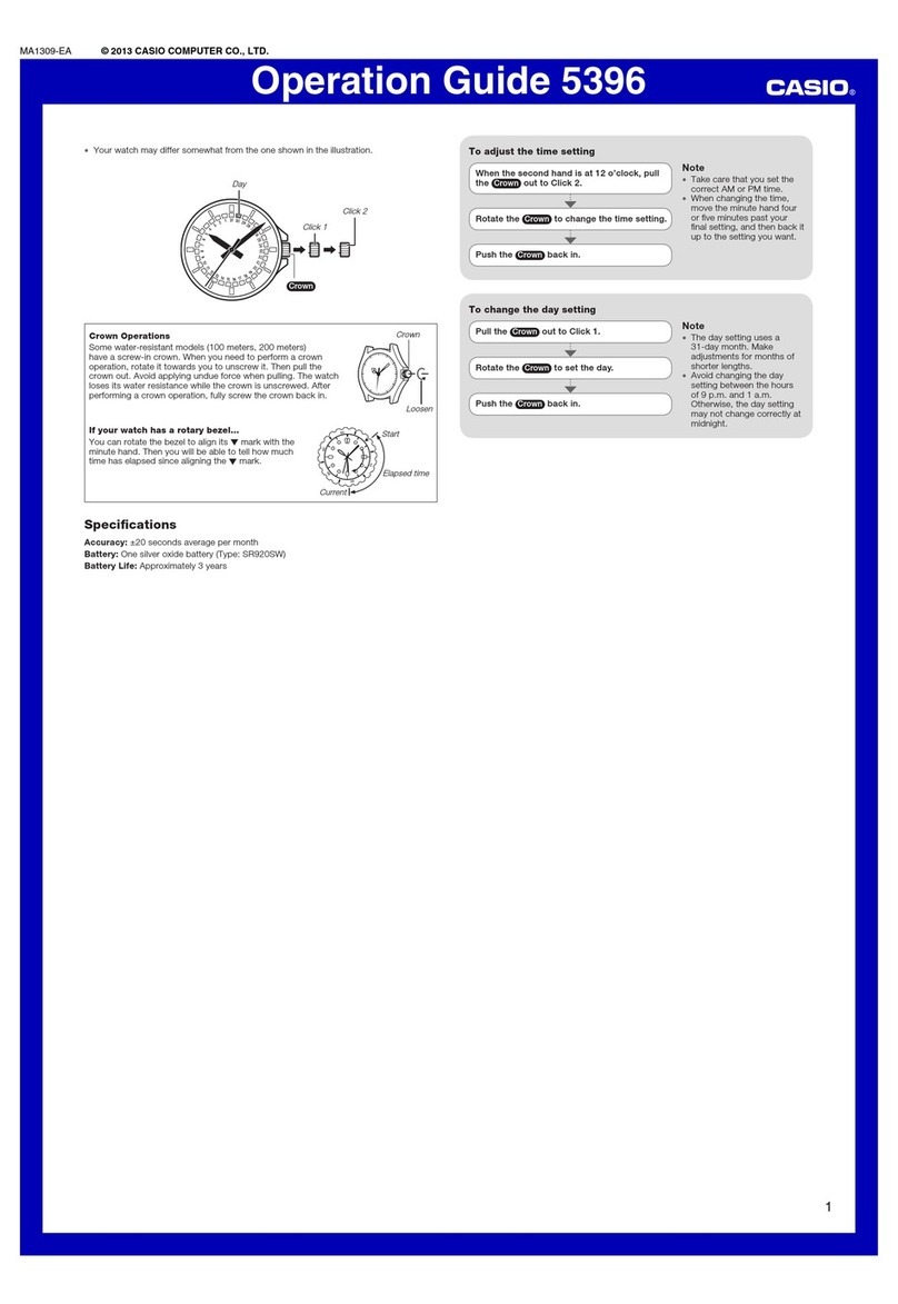 Casio 5396 User manual