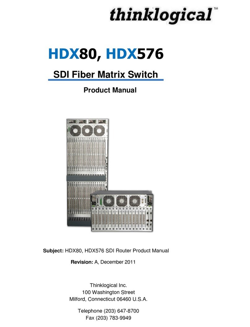 Thinklogical HDX80 User manual