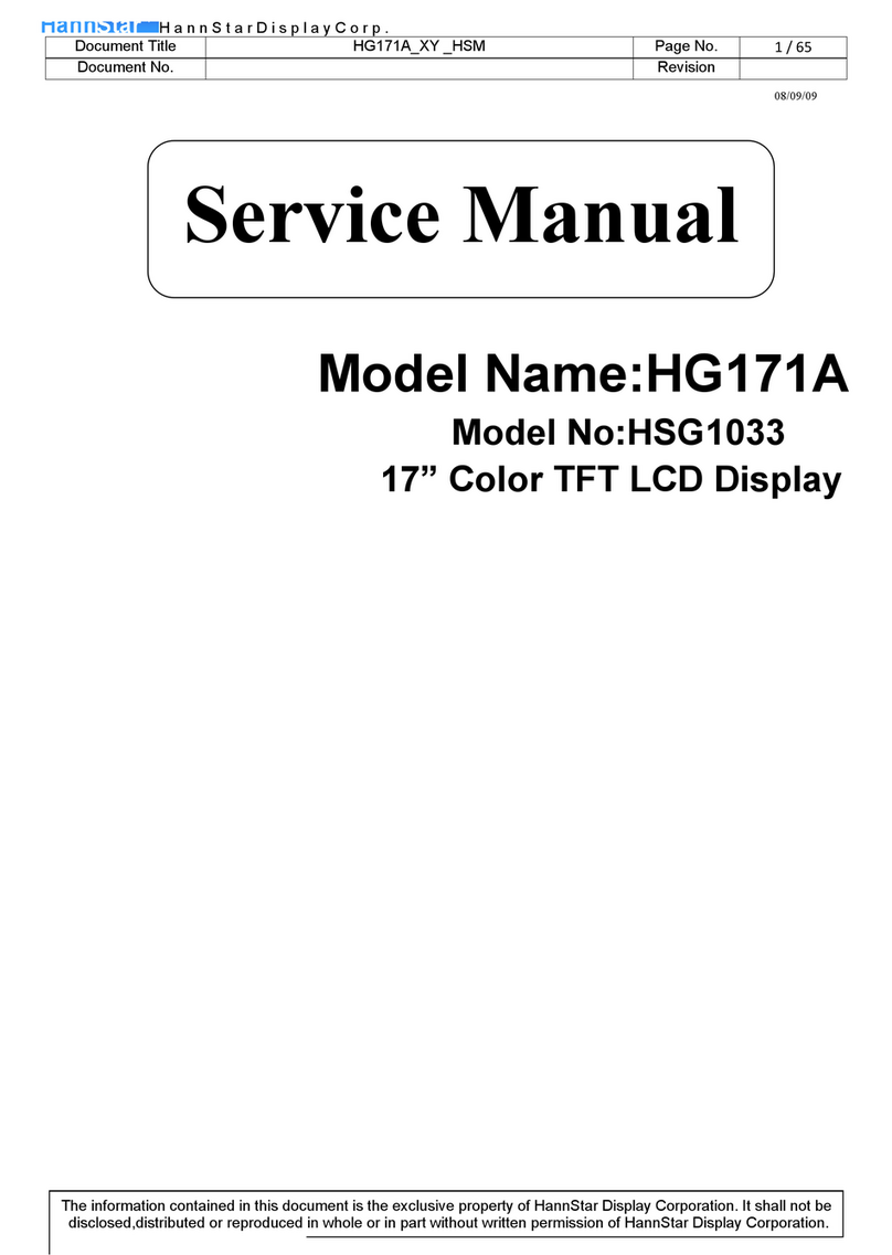 HannStar Display HG171A User manual