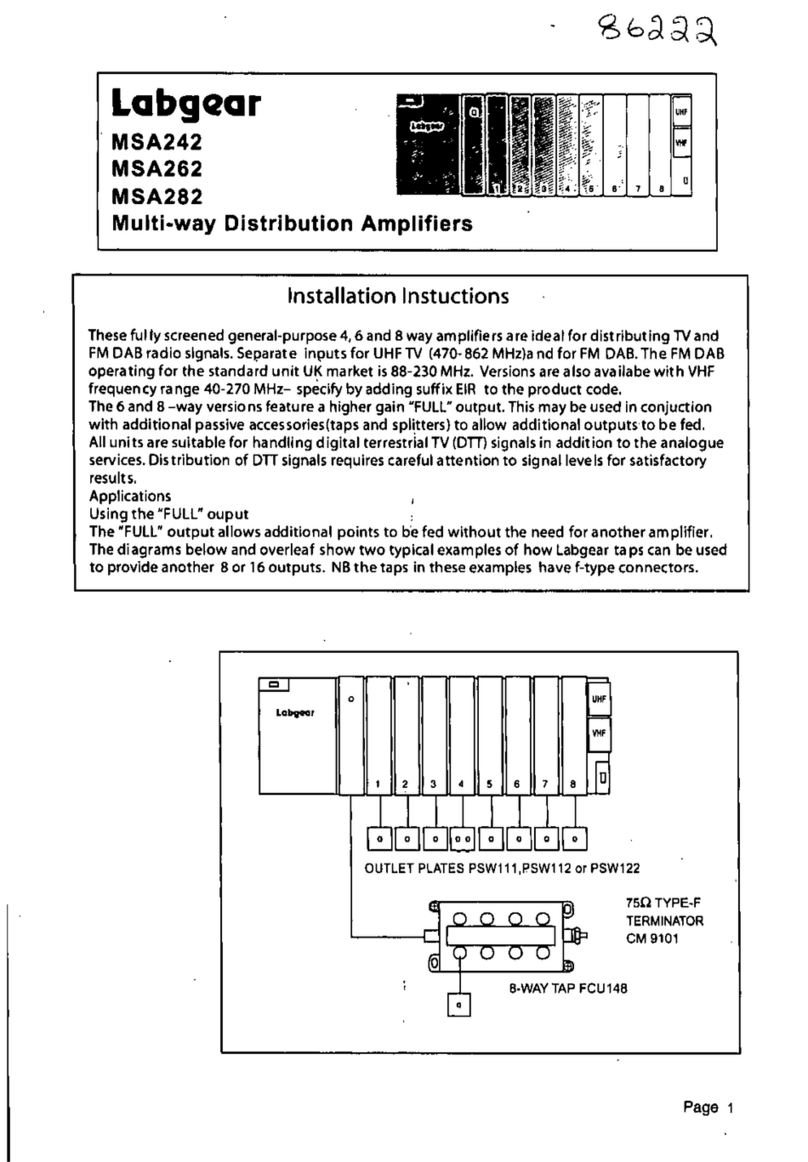 Labgear MSA242 User manual
