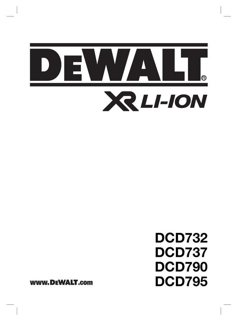DeWalt XR Li-Ion DCD732 User manual