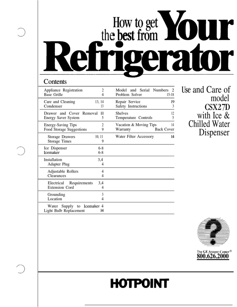 Hotpoint CSX2D User manual