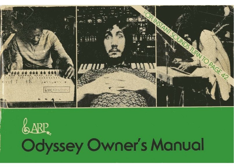 ARP Odessey User manual