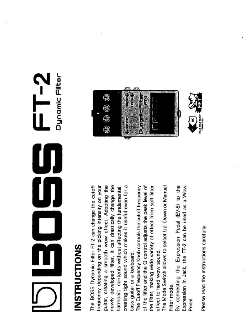 BOSSCO FT-2 User manual