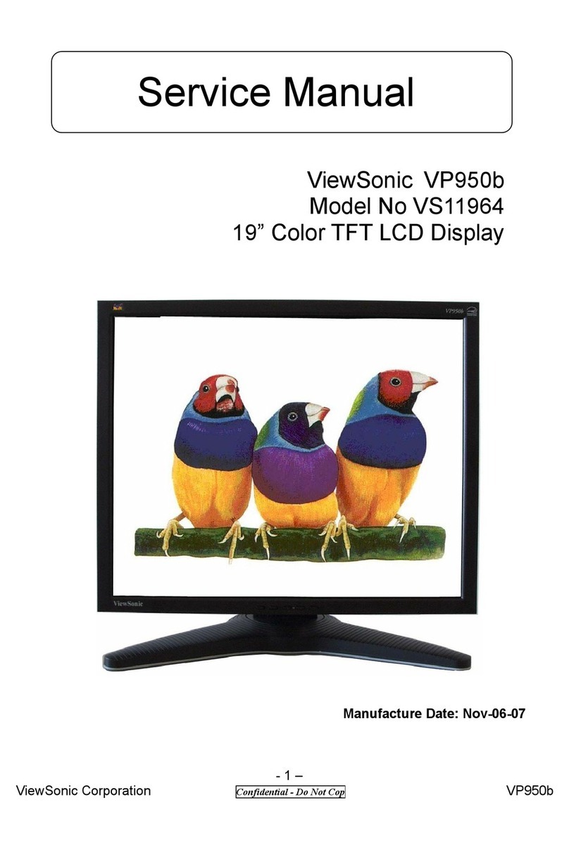 ViewSonic VP950B - 19" LCD Monitor User manual