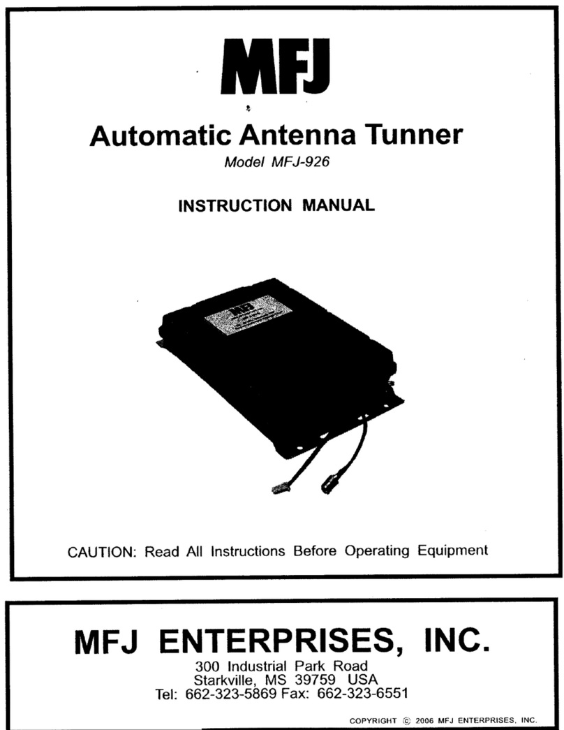 MFJ MFJ-926 User manual