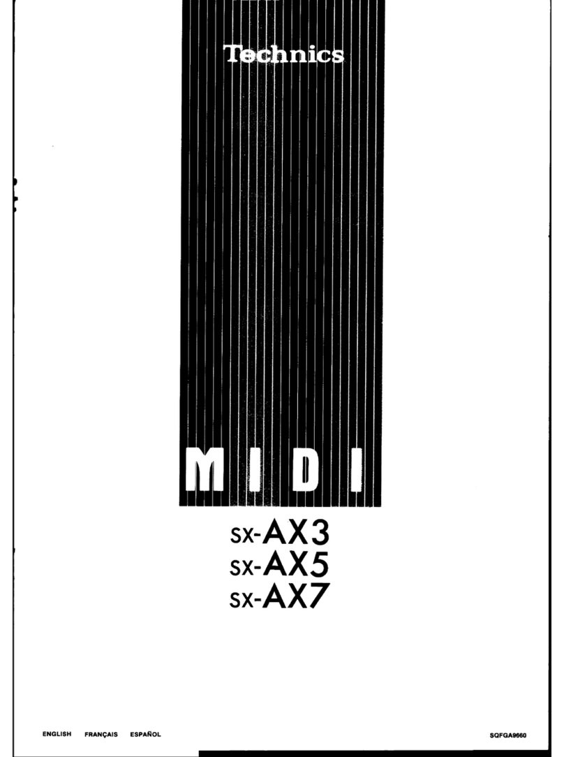 Technics SX-AX3 User manual