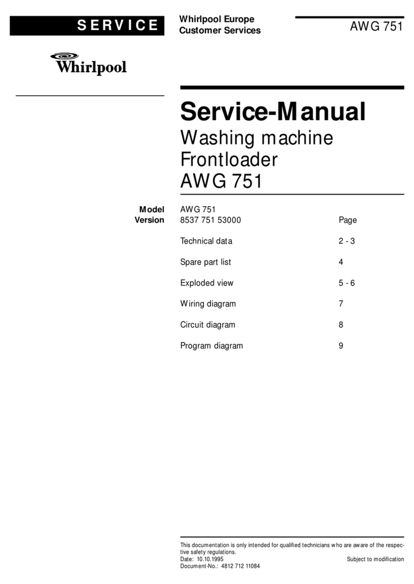 Whirlpool AWG 751 User manual