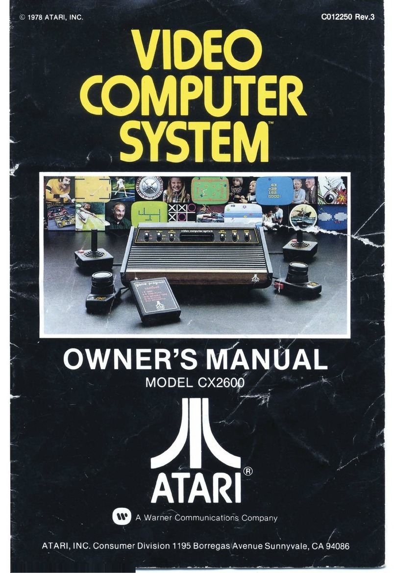 Atari CX2600 User manual