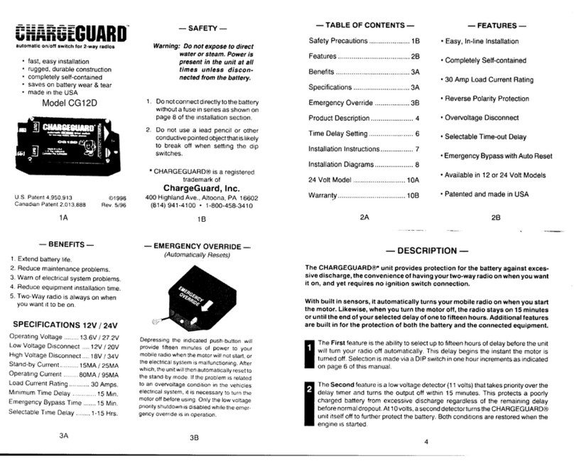 ChargeGuard CG12D User manual
