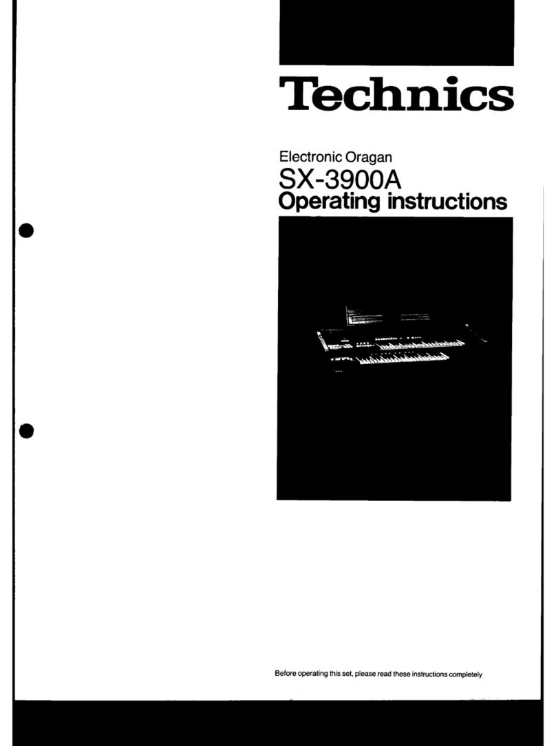 Technics SX-3900A User manual