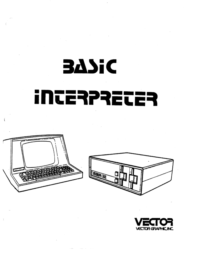 Vector Basic Interpreter Basic 80 User manual