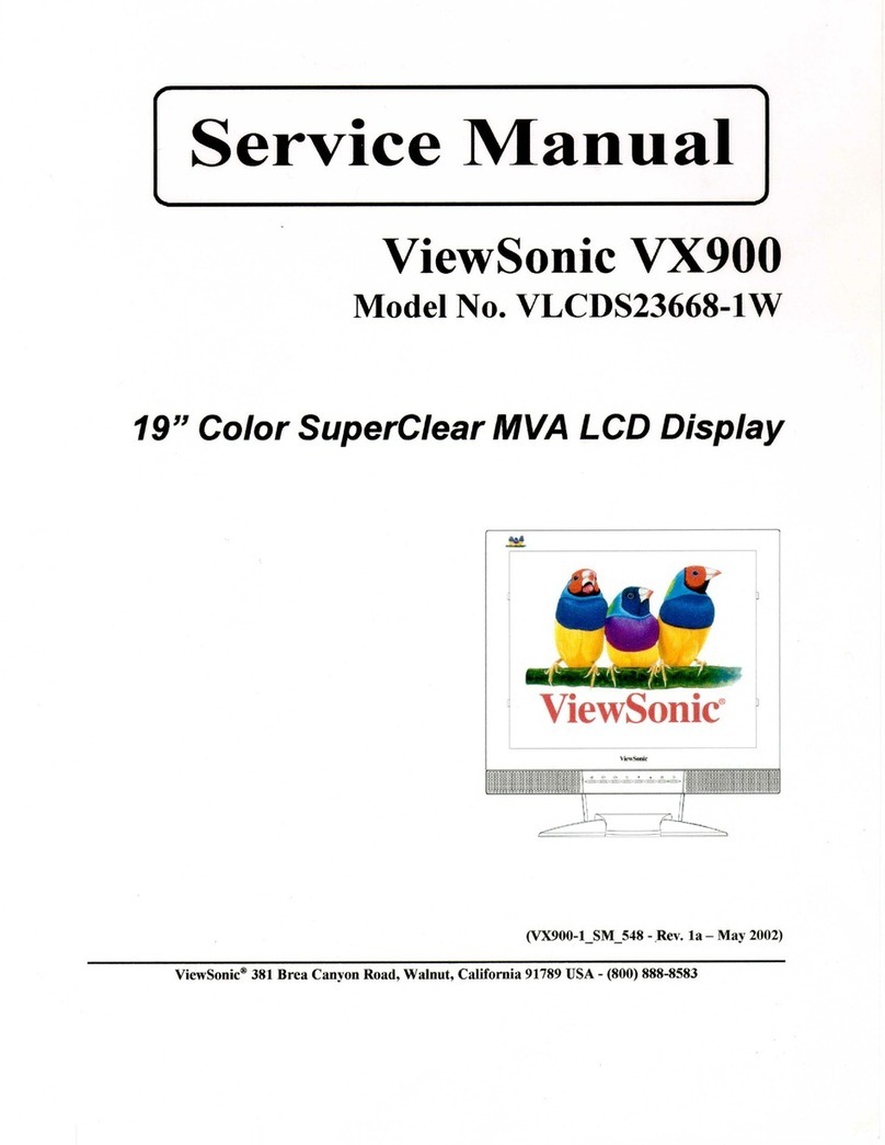 ViewSonic VX900 - 19" LCD Monitor User manual
