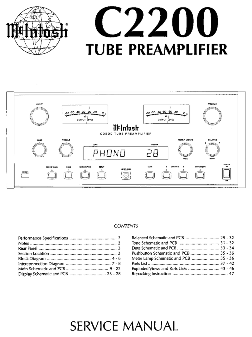 McIntosh C220 User manual