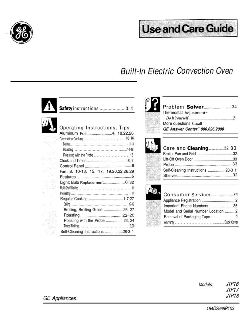 GE JTP16 User manual