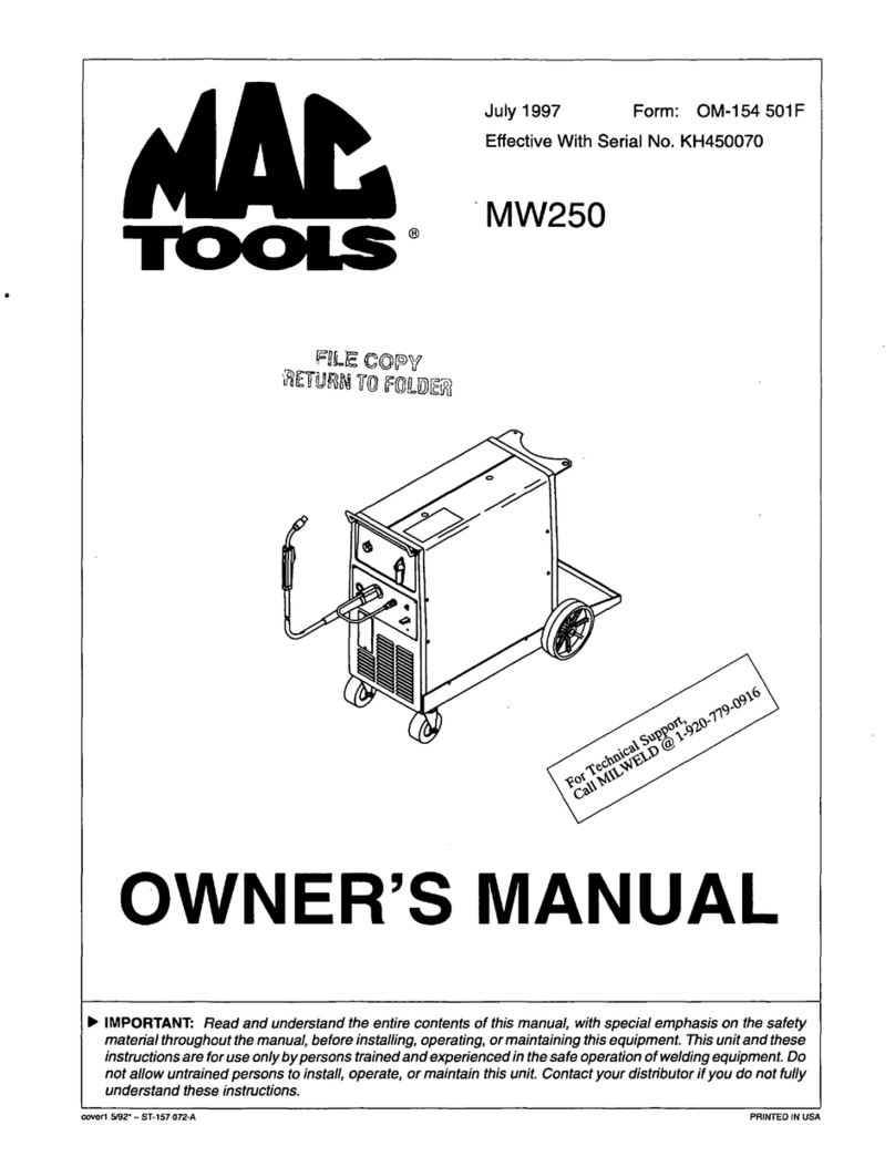 MAC TOOLS MW250 User manual