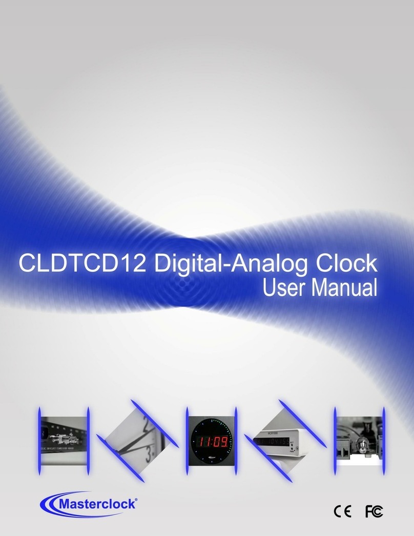 Masterclock CLDTCD12 User manual