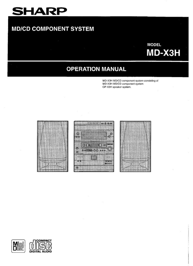 Sharp MD-X3H Operation manual