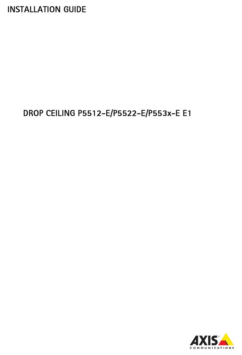 Axis DROP CEILING P5512-E User manual