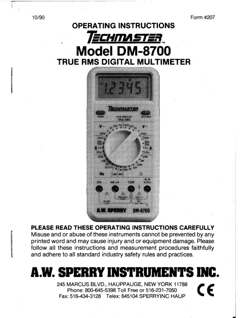 Techmaster DM-8700 User manual