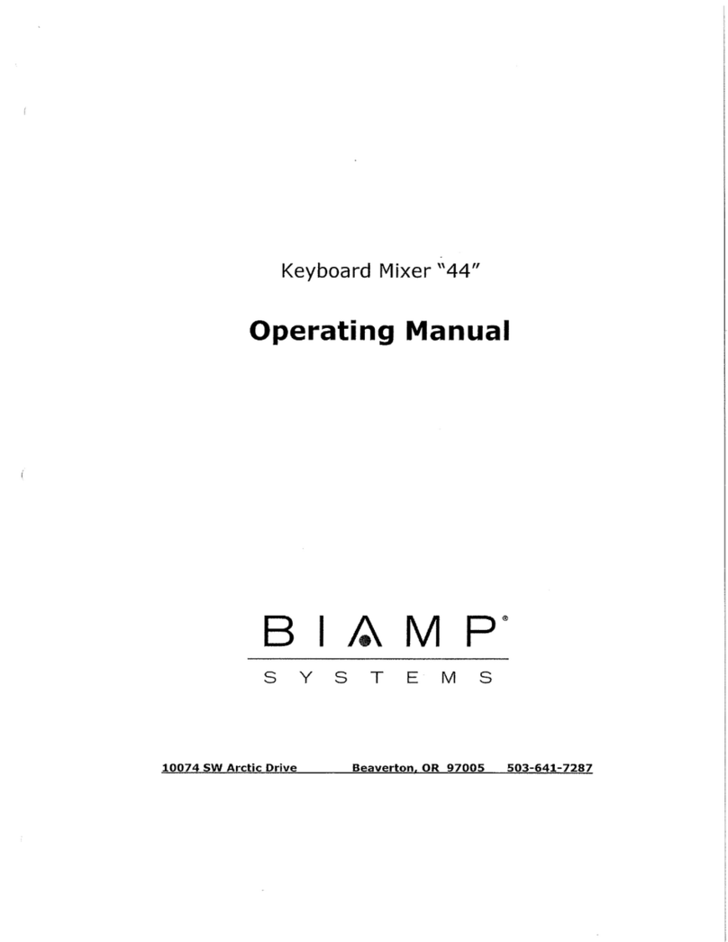 Biamp 44 User manual