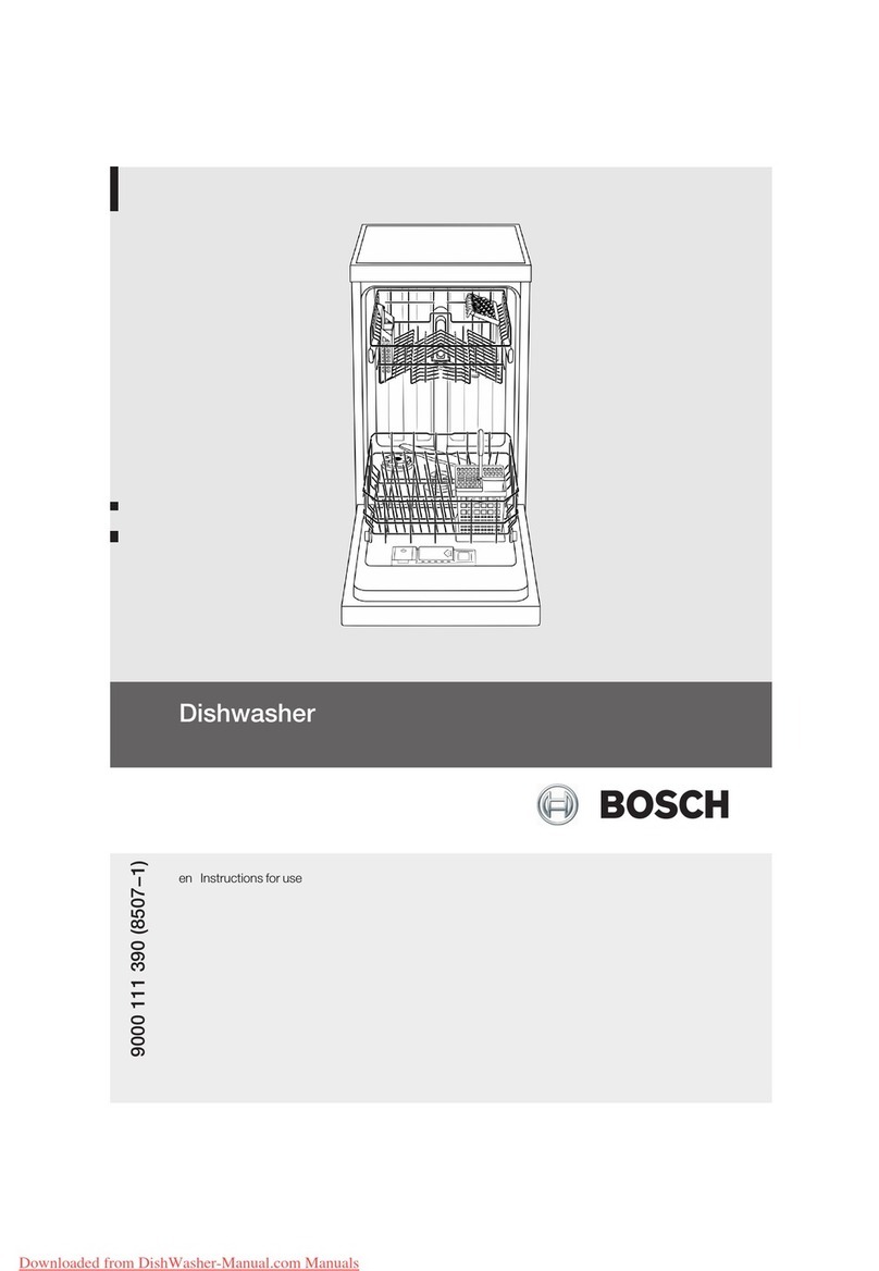 Bosch DISHWASHER User manual