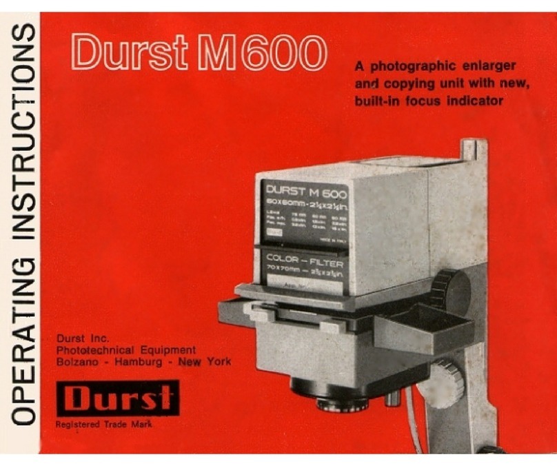 Durst M600 User manual Durst M600 User manual
