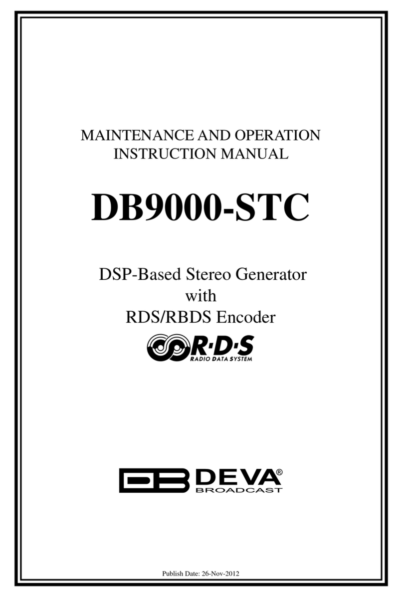 DEVA Broadcast DB9000-STC User manual