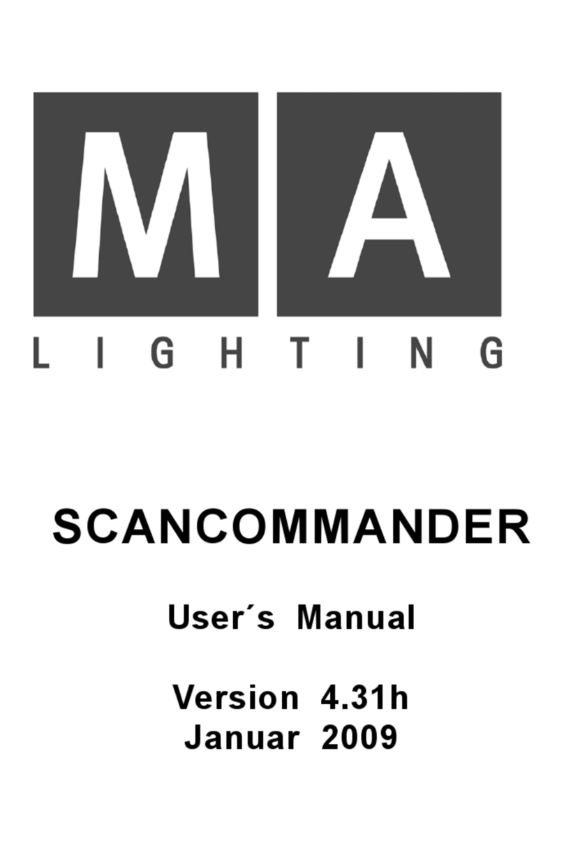 MA lighting SCANCOMMANDER User manual