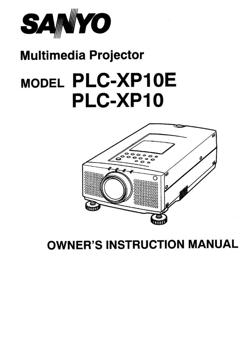 Sanyo PLC-XP10E Setup guide Sanyo PLC-XP10E Setup guide