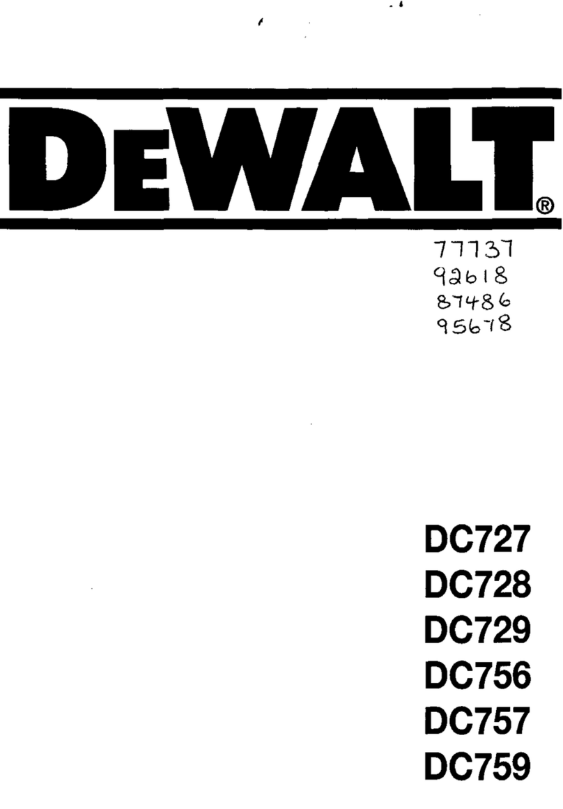 DeWalt DC727 User manual