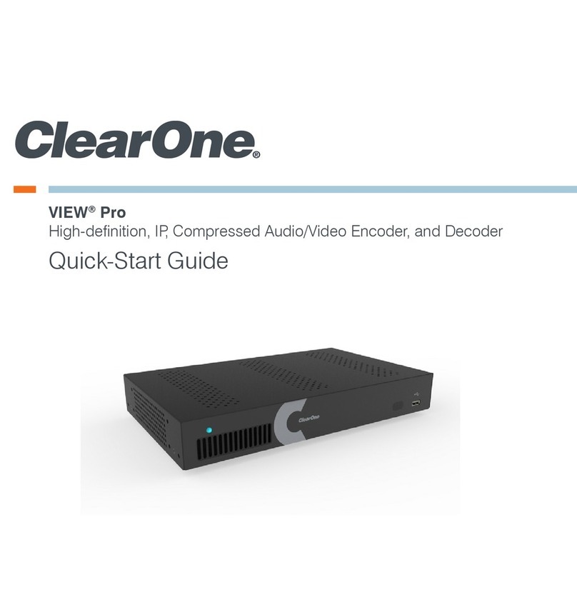 Clear One VIEW Pro User manual