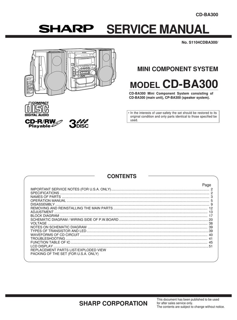 Sharp CD-BA300 User manual