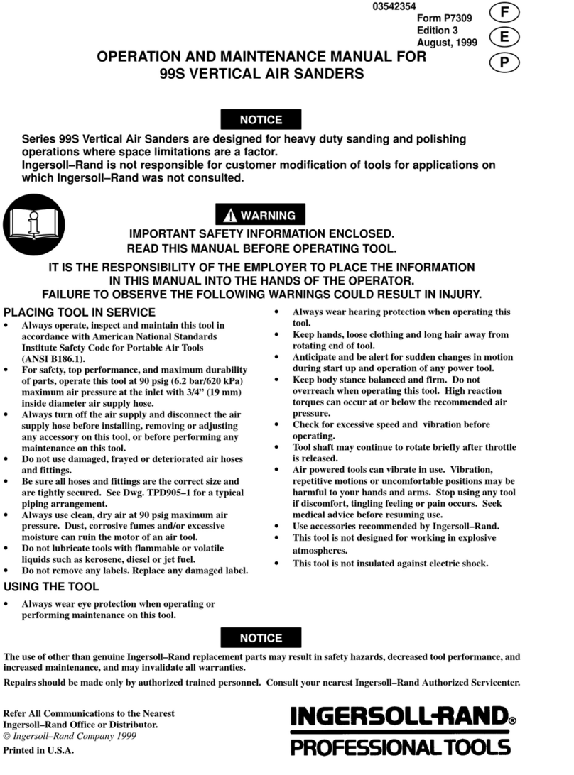 Ingersoll-Rand 99S User manual