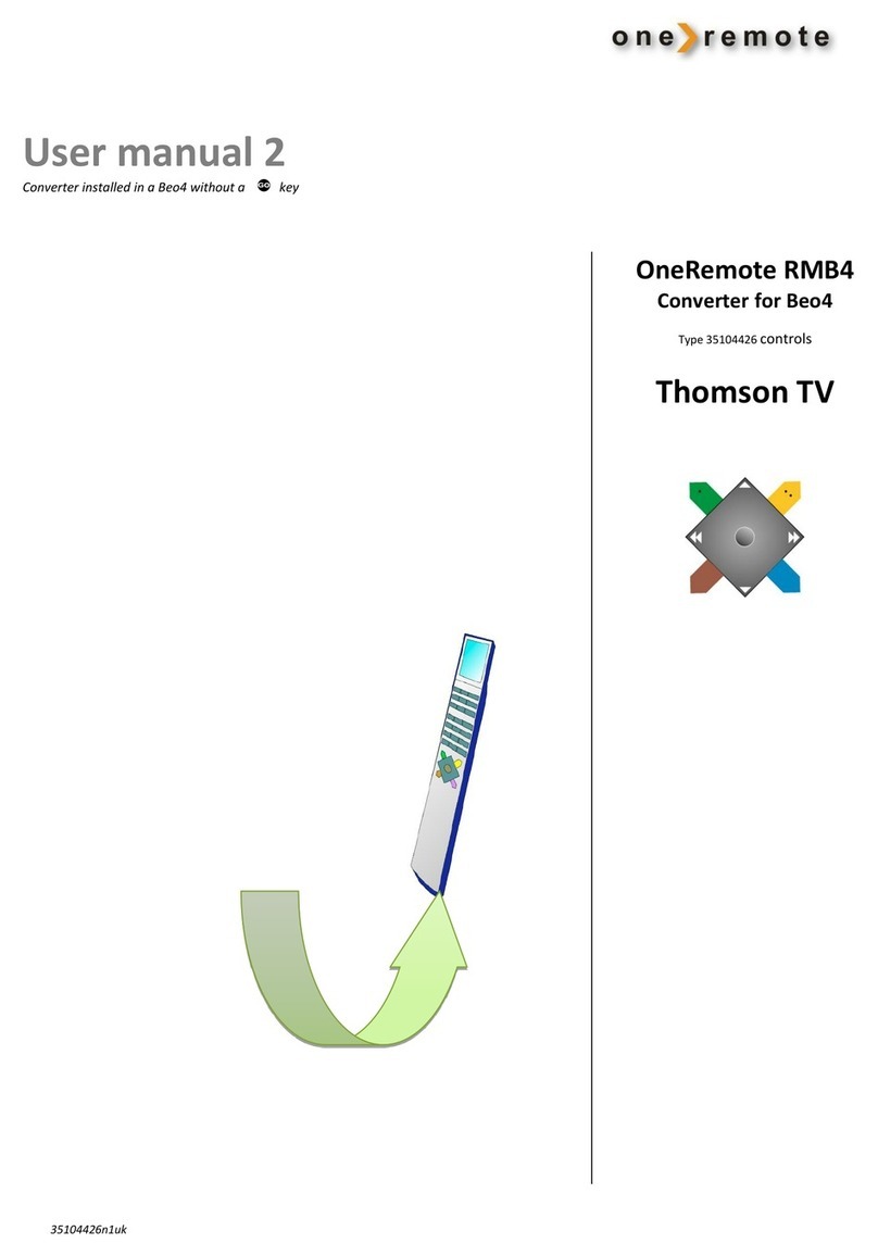 One Remote RMB4 User manual