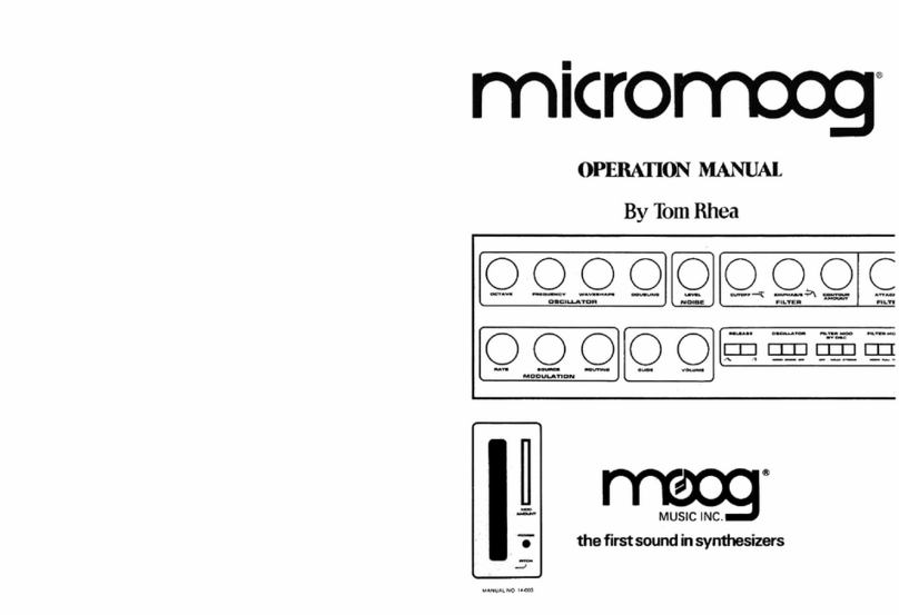 Moog Micromoog User manual Moog Micromoog User manual