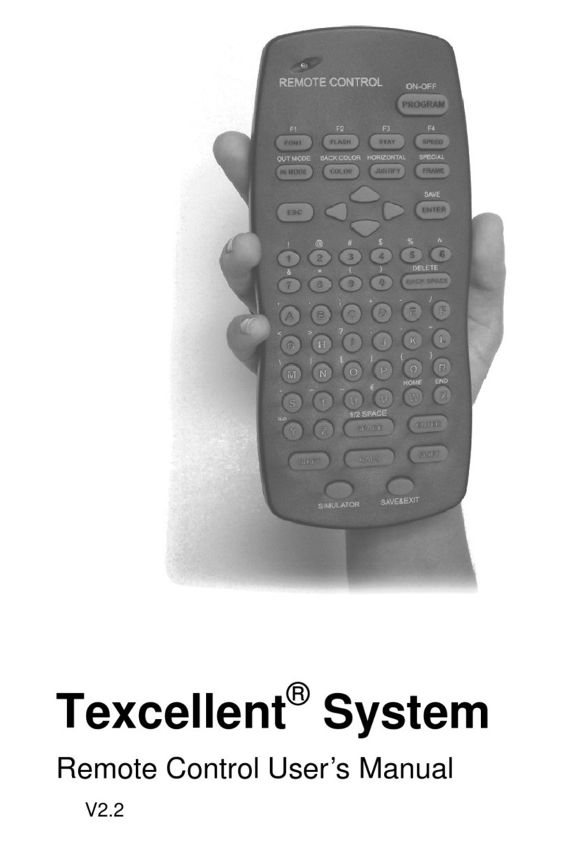 Texcellent System Remote Control Box User manual