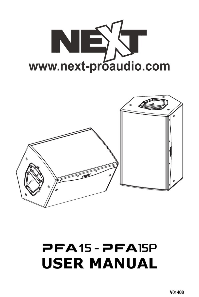 Next PFA15 User manual