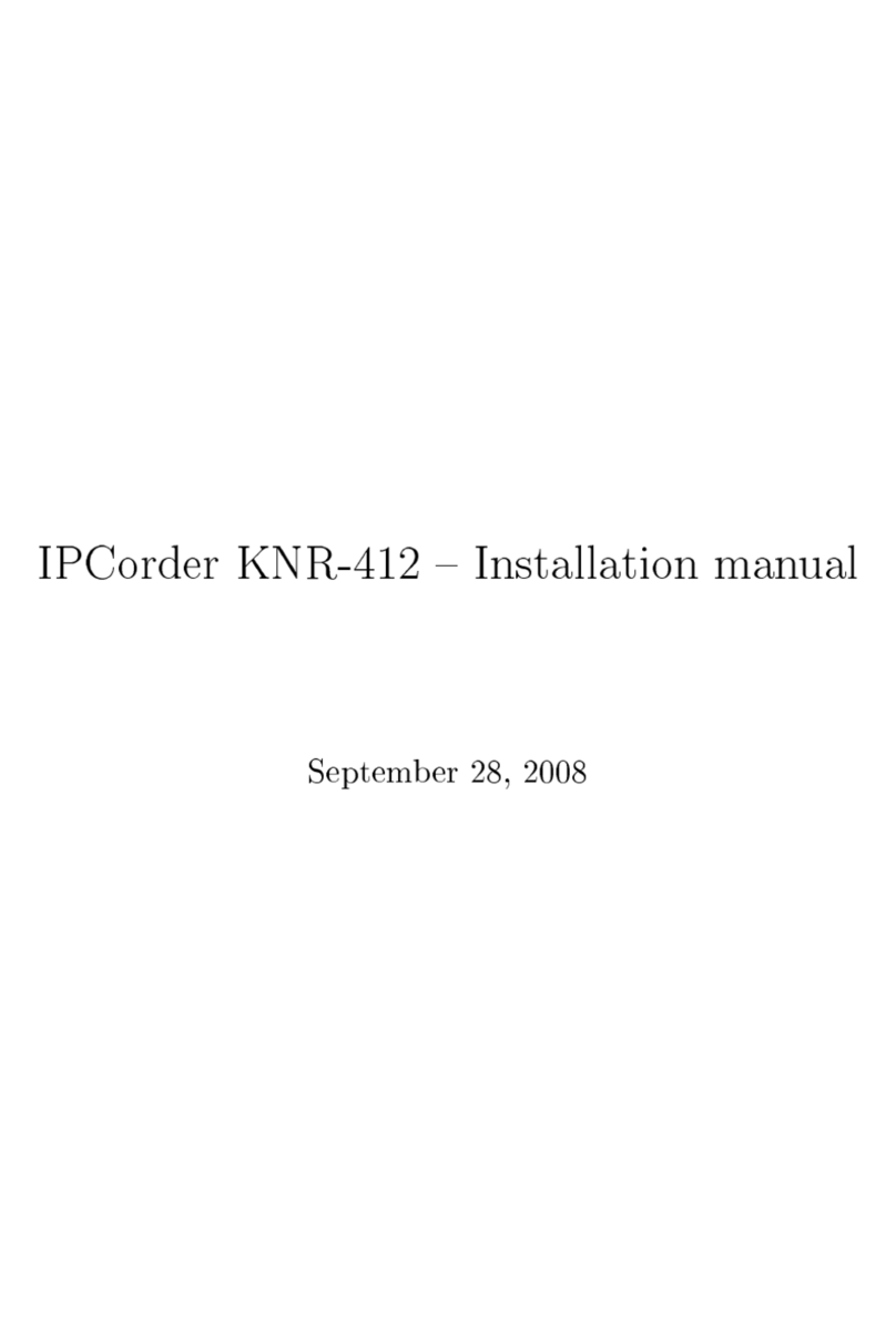 IPcorder KNR-412 User manual