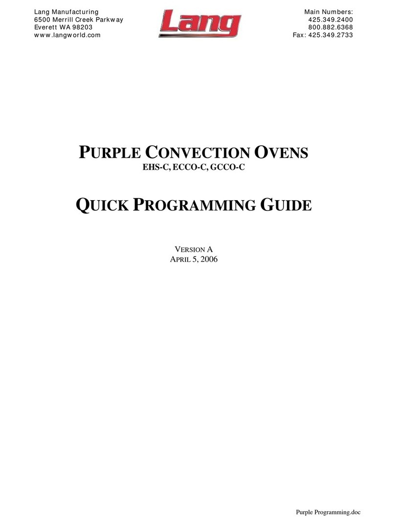 Lang ECCO-C Operating instructions