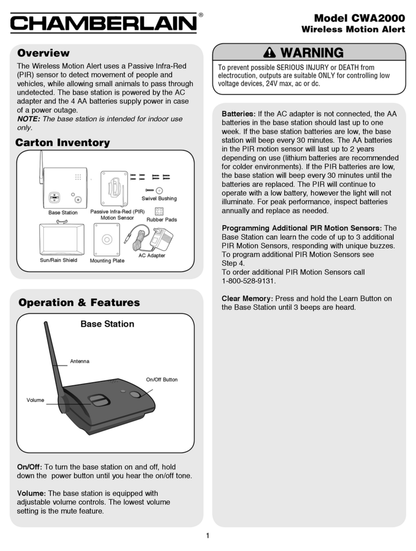 Chamberlain CWA2000 User manual