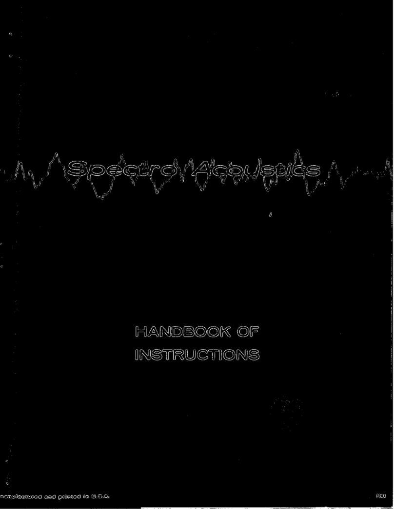 Spectro Acoustics P-101 User manual