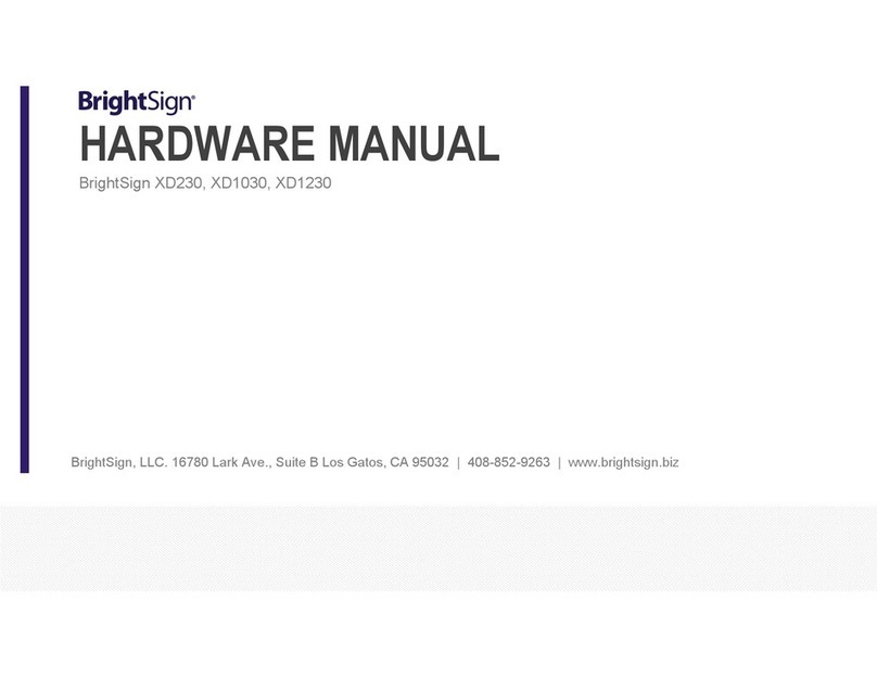 BrightSign XD230 User manual