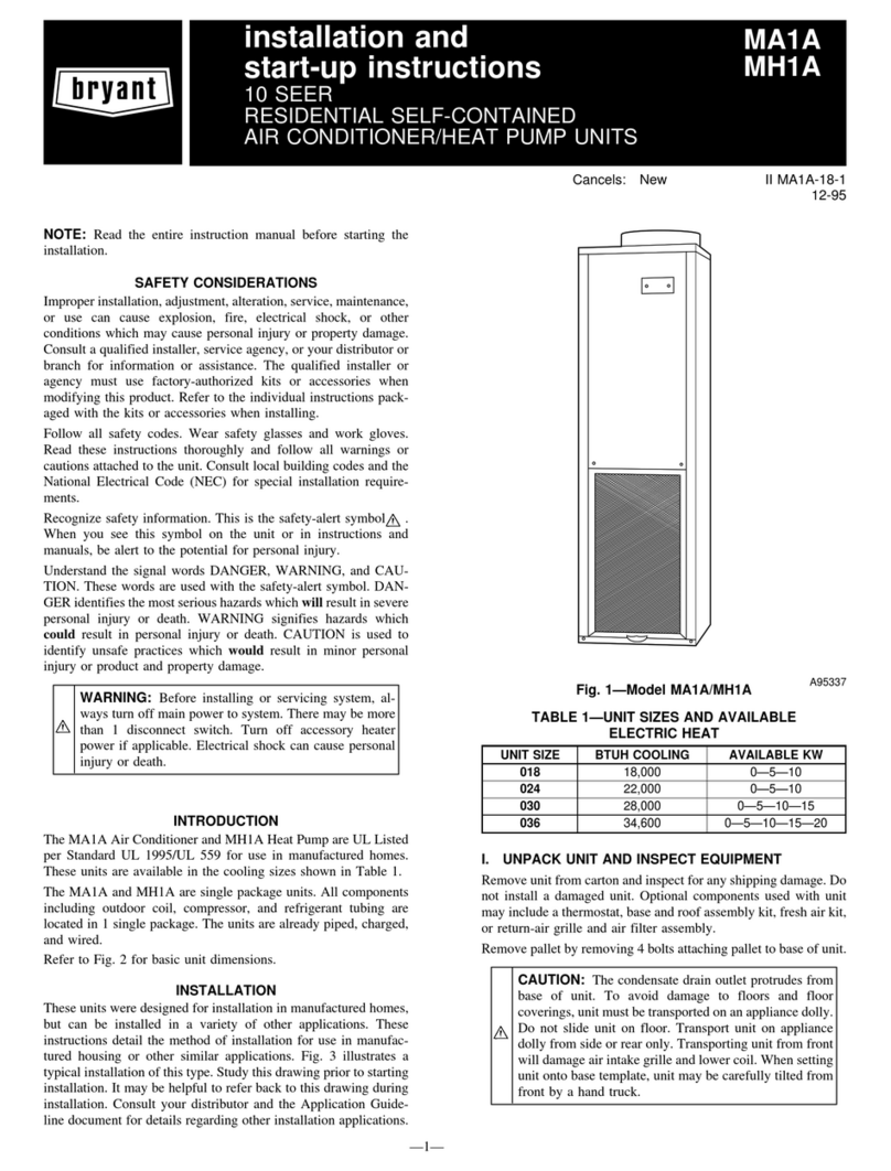 Bryant MA1A Instructions and recipes