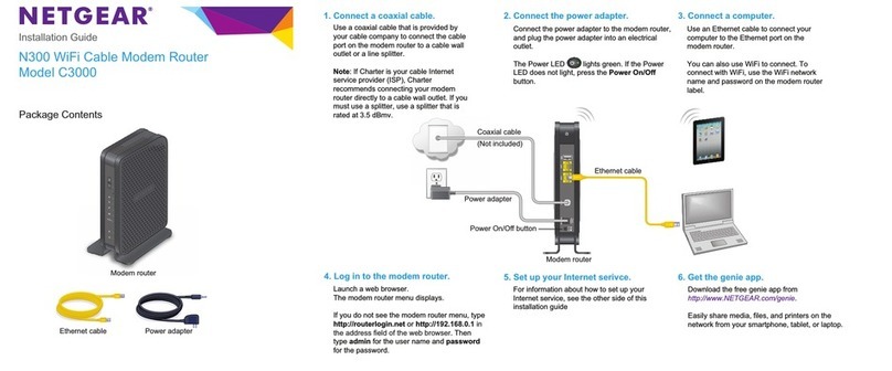 NETGEAR C3000 User manual
